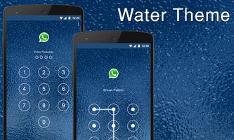 Blue Water Applock theme Affiche