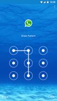 Blue Water Applock theme capture d'écran 3