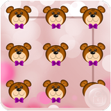 Teddy Bear Applock Theme icono