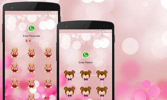 Teddy Bear Applock Theme poster