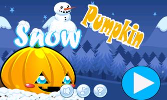 Snow pumpkin : go run and jump постер