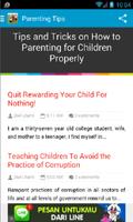 Poster Parenting Tips