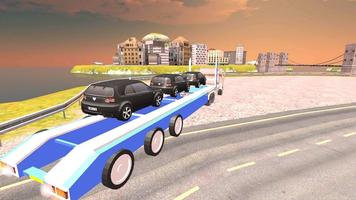 Real Car Transporter Truck Sim 截图 1