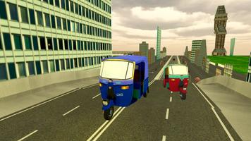 Modern Rickshaw Drive-City Tuk Tuk Rickshaw game โปสเตอร์