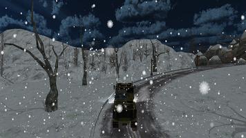 Snow Army Truck Game:Military Cargo Truck Driver ảnh chụp màn hình 1