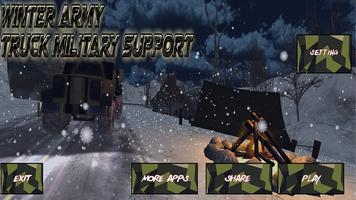 Snow Army Truck Game:Military Cargo Truck Driver ảnh chụp màn hình 3