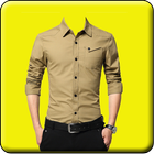 Men shirt photo editor icon