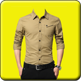 Men shirt photo editor icon