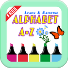 Alphabet A-Z Paint Game Free icône