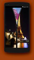 Cool Paris Zipper Lock Screen تصوير الشاشة 1