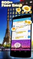 Eiffel Emoji Keyboard Skins स्क्रीनशॉट 1