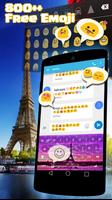 Eiffel Emoji Keyboard Skins ภาพหน้าจอ 1