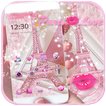 ”Theme Pink Paris Eiffel Tower