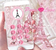 برنامه‌نما Theme Pink Paris Eiffel Tower عکس از صفحه