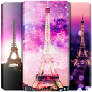 墙纸：巴黎的艾菲尔铁塔，城市的灯光， girly APK