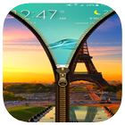 Paris Zipper Lock Screen ikona