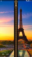 Paris Zipper Lock Screen screenshot 1