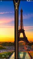 Paris Zipper Lock Screen 截圖 2