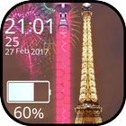 Paris Lock Screen Zipper ikona