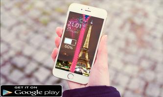 Paris Lock Screen Zipper পোস্টার