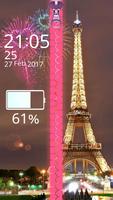 Paris Lock Screen Zipper ภาพหน้าจอ 1