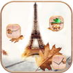 Otoño París torre tema