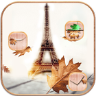 秋のパリタワーのテーマ Autumn Paris Tower アイコン