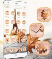 Autumn Paris Tower Theme syot layar 1