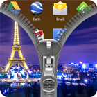 Paris Zipper Lock Screen Zeichen