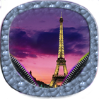 Paris Zipper Lock Screen ikona