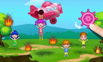 Baby Kitty Fireman: Hero Game screenshot 2