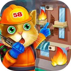 Fireman Tom Cat - Big Hero! アプリダウンロード