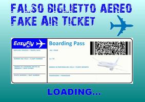 scherzo falso biglietto aereo Affiche