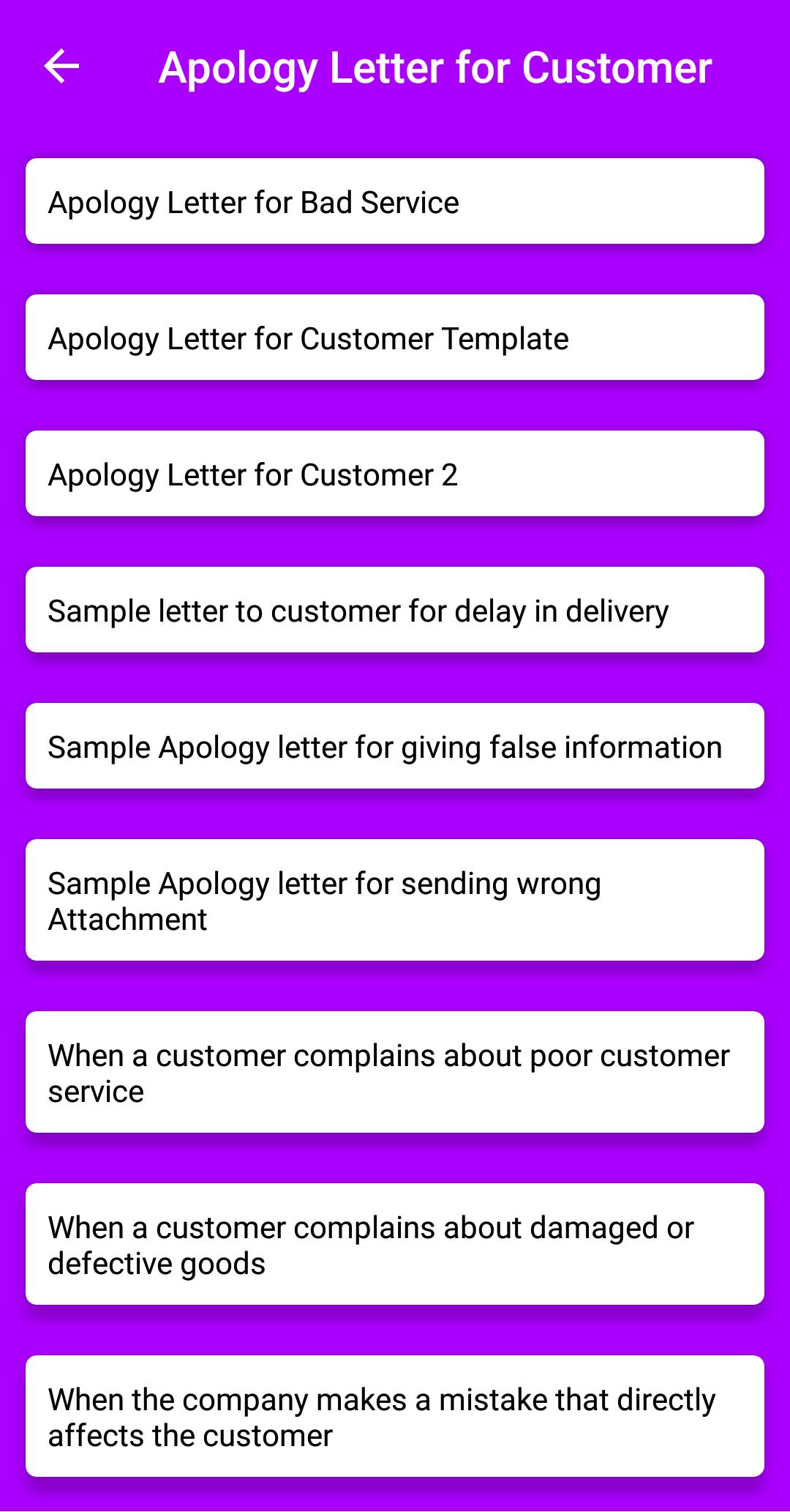 Write Apology Letter for Android - APK Download