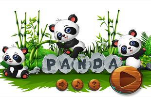 Adventures Panda Run Jungle Affiche