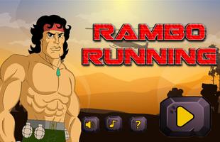 Rambo Running Legend Soldier Affiche