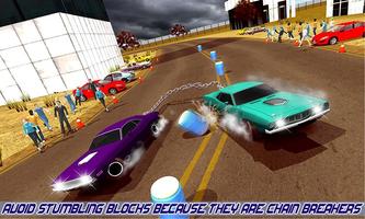Impossible Chained Cars Stunt Game poster