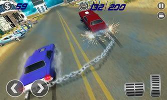 Impossible Chained Cars Stunt Game capture d'écran 2