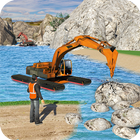 水上衝浪挖掘機起重機3D：施工現場 Construction 圖標