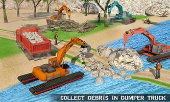 Water Surfer Excavator Crane 3 پوسٹر