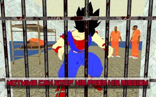 Virtual Goku Superhero Revenge: Prison Escape ảnh chụp màn hình 2