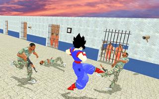 Virtual Goku Superhero Revenge: Prison Escape ảnh chụp màn hình 3