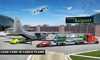 Lastplan Flyg Skola Bil Transport Spel 2018 captura de pantalla 1