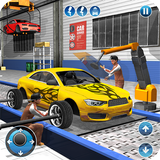 Garage auto Sim mécanicien aut icône