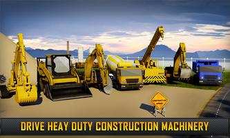 Construction Crane & Dumper poster