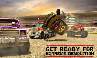 Coche Demolición derby Raza 3D Poster