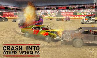 Coche Demolición derby Raza 3D captura de pantalla 1