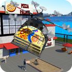 Pizza entrega zángano juego 3D icono