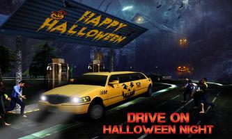 Halloween Night Taxi Driver 3D Cartaz