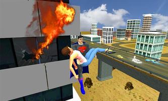 Super Flying Man: Mission de sauvetage de la ville Affiche